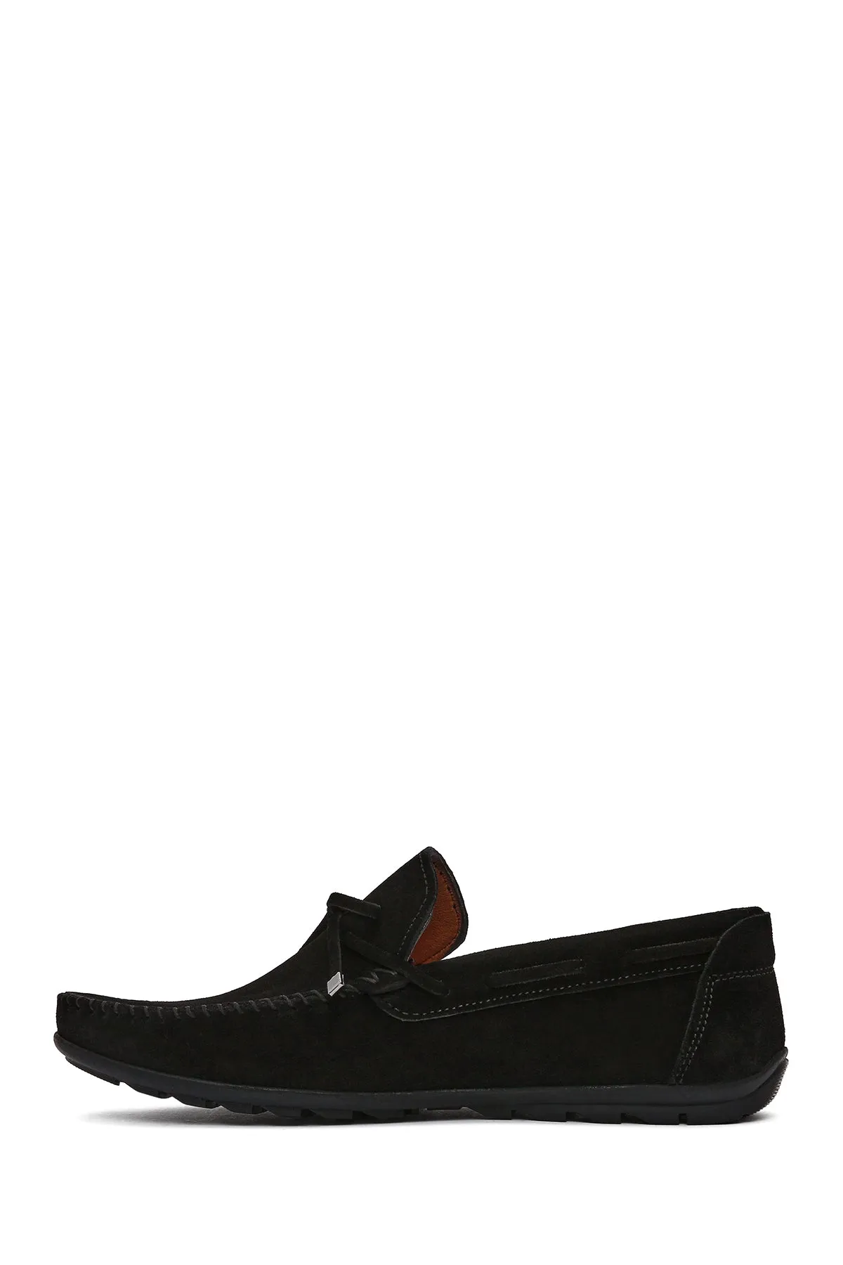 Erkek Siyah Süet Deri Casual Loafer