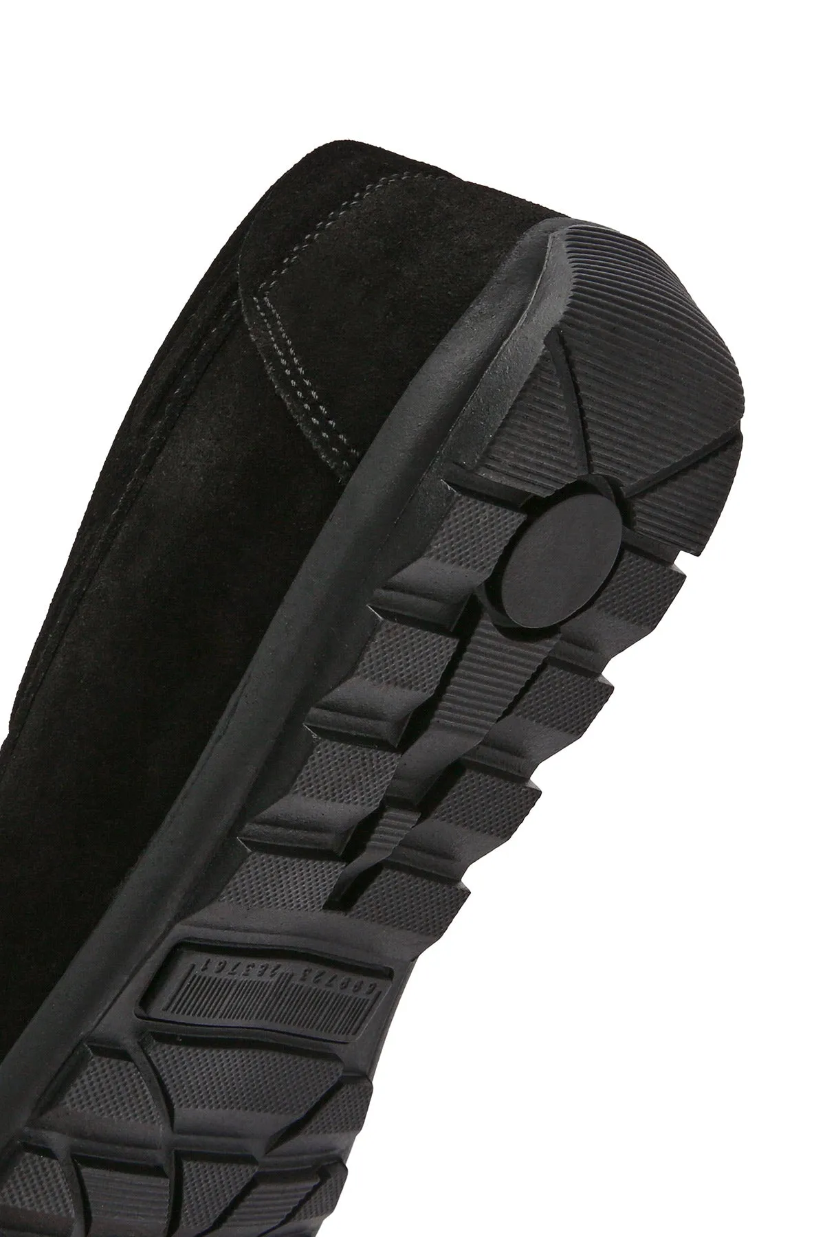 Erkek Siyah Süet Deri Casual Loafer