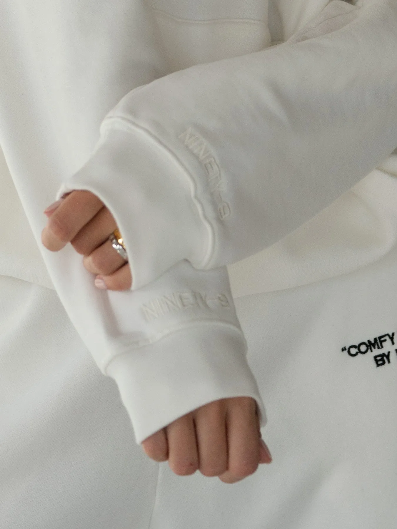 ESSENTIALS - Hoodie  •  Off-White