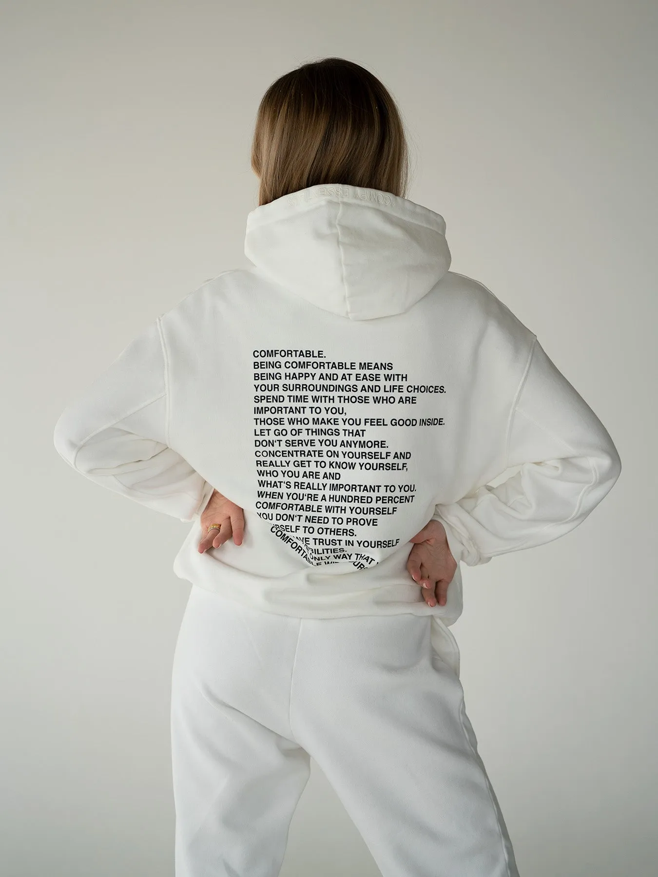 ESSENTIALS - Hoodie  •  Off-White