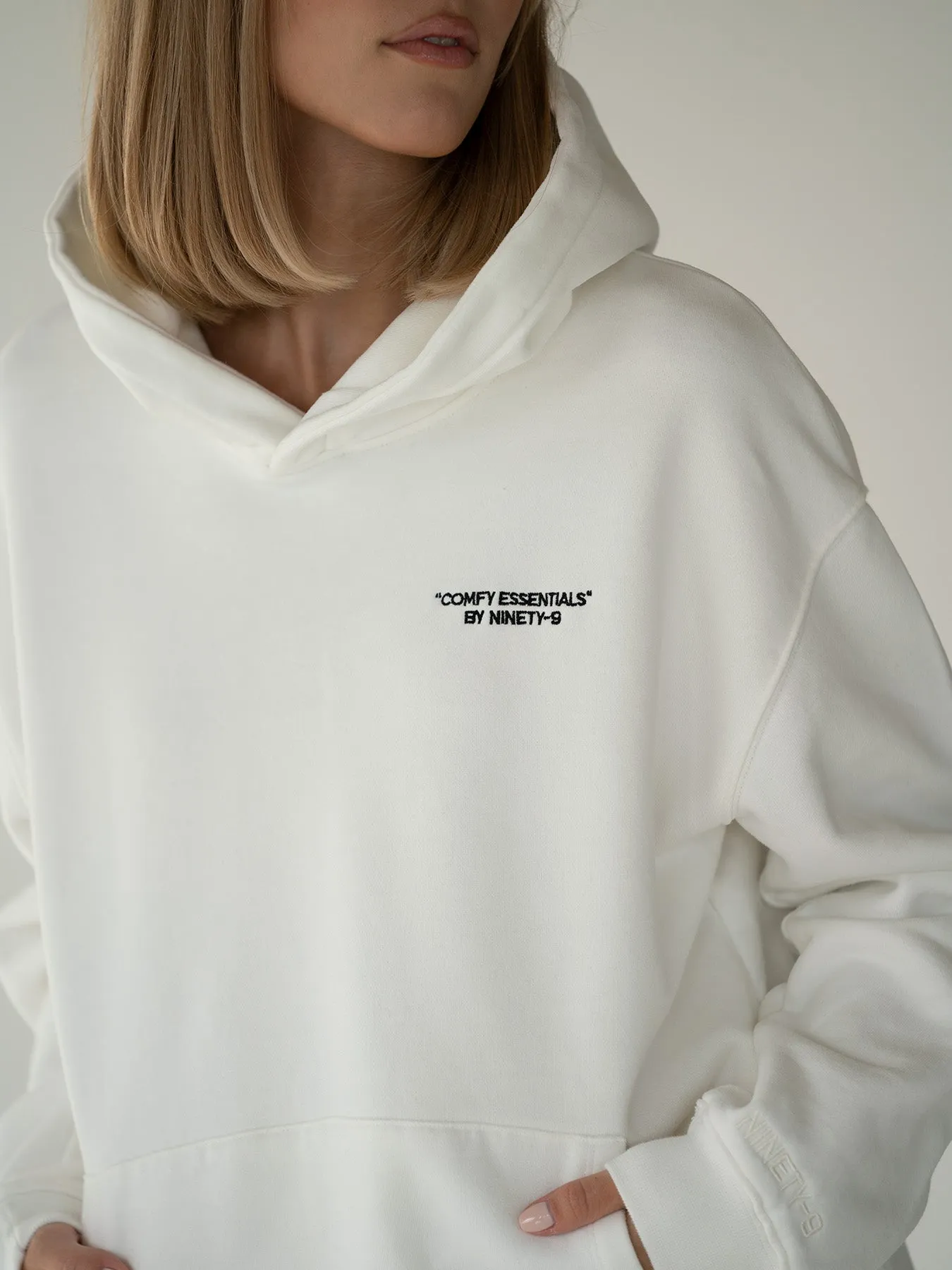ESSENTIALS - Hoodie  •  Off-White