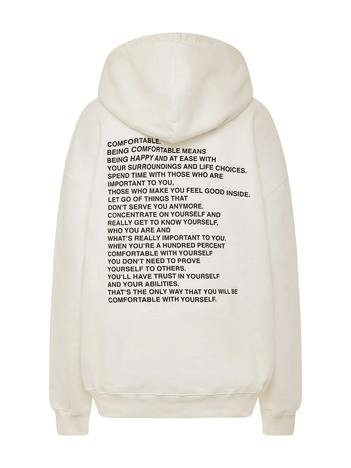 ESSENTIALS - Hoodie  •  Off-White