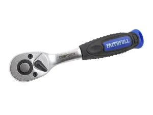 Faithfull 1/4In Drive Quick Release Ratchet Handle