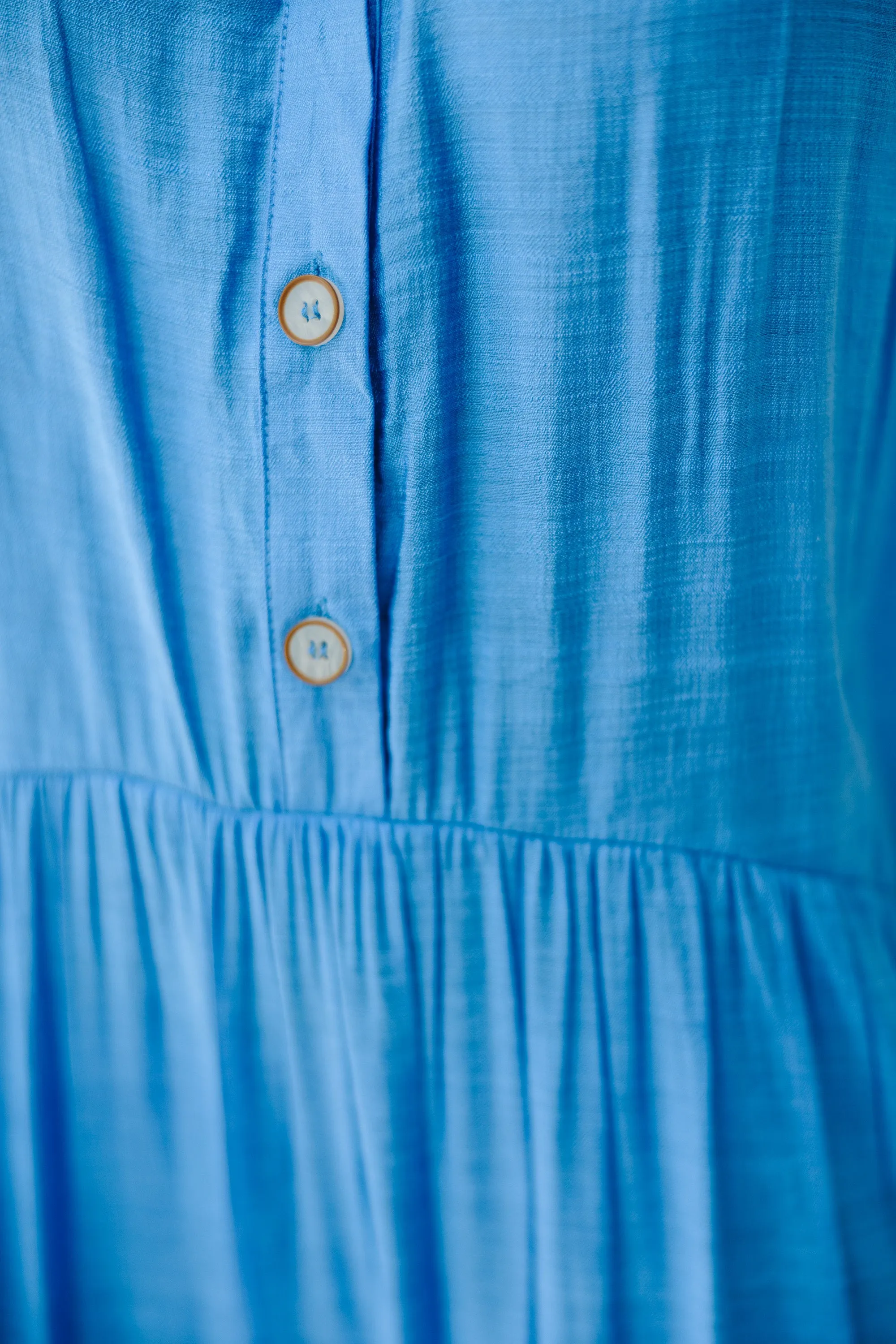 Feel Your Best Crystal Blue Tiered Midi Dress