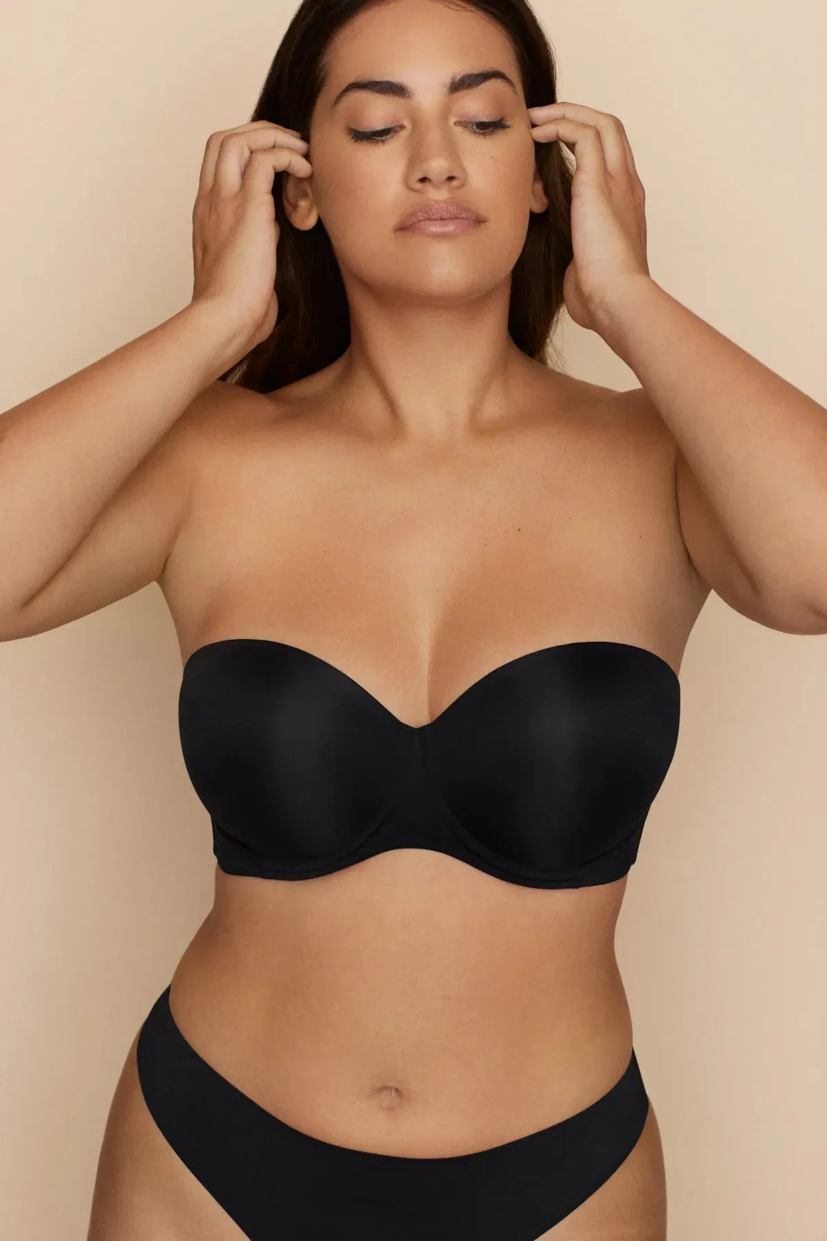 Figuras Padded Bra Strapless In Charcoal - PrimaDonna