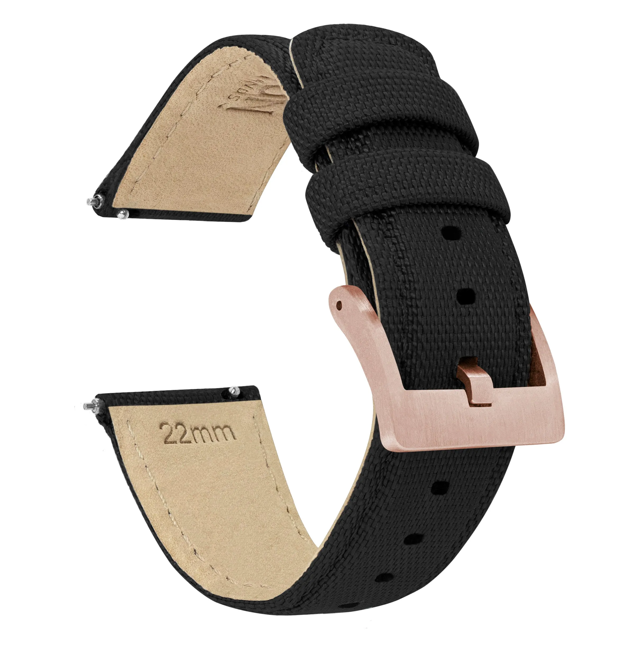 Fossil Sport Sailcloth Quick Release Black Watch Band