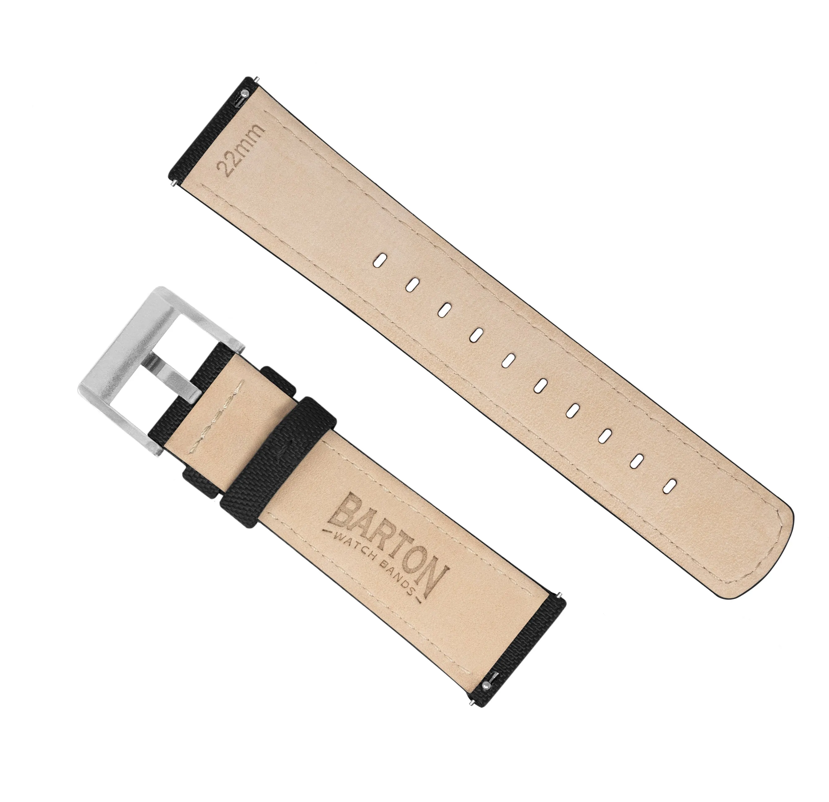 Fossil Sport Sailcloth Quick Release Black Watch Band