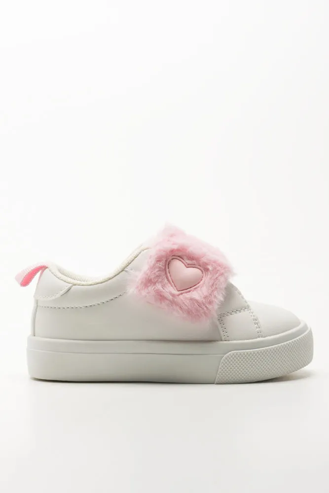 Fur Sneakers White