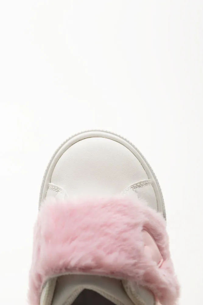 Fur Sneakers White