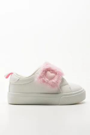 Fur Sneakers White