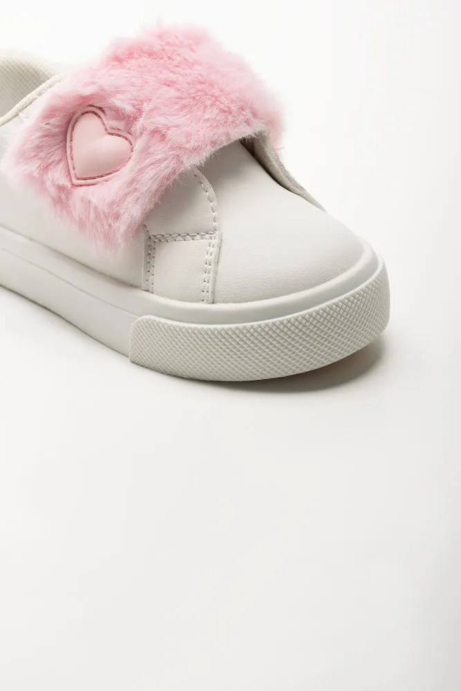 Fur Sneakers White