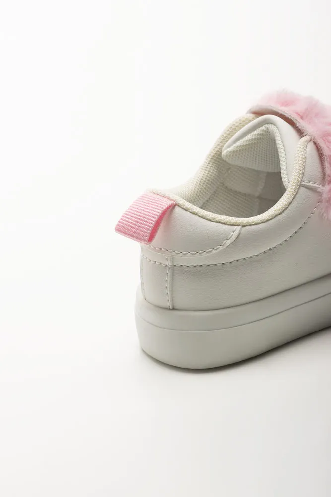 Fur Sneakers White