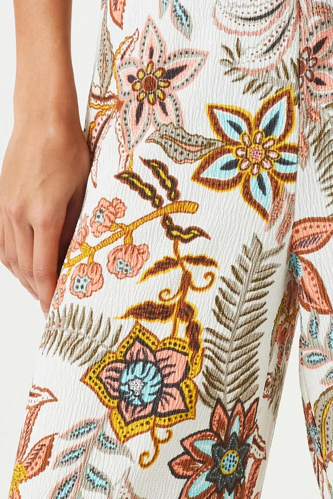 Garcia Wide Leg Pants - Floral Print