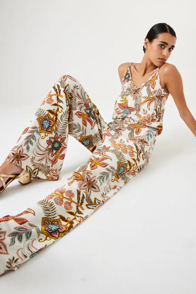 Garcia Wide Leg Pants - Floral Print