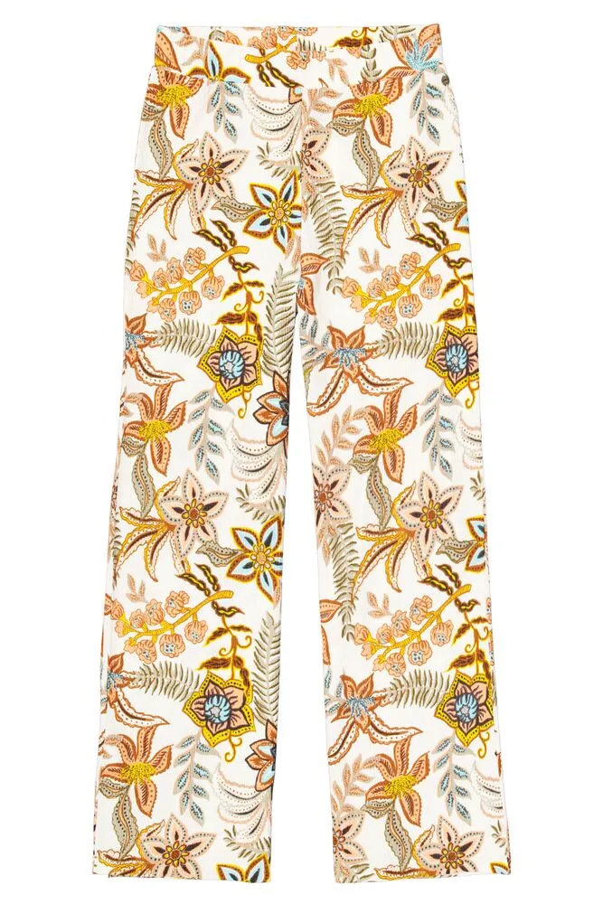 Garcia Wide Leg Pants - Floral Print