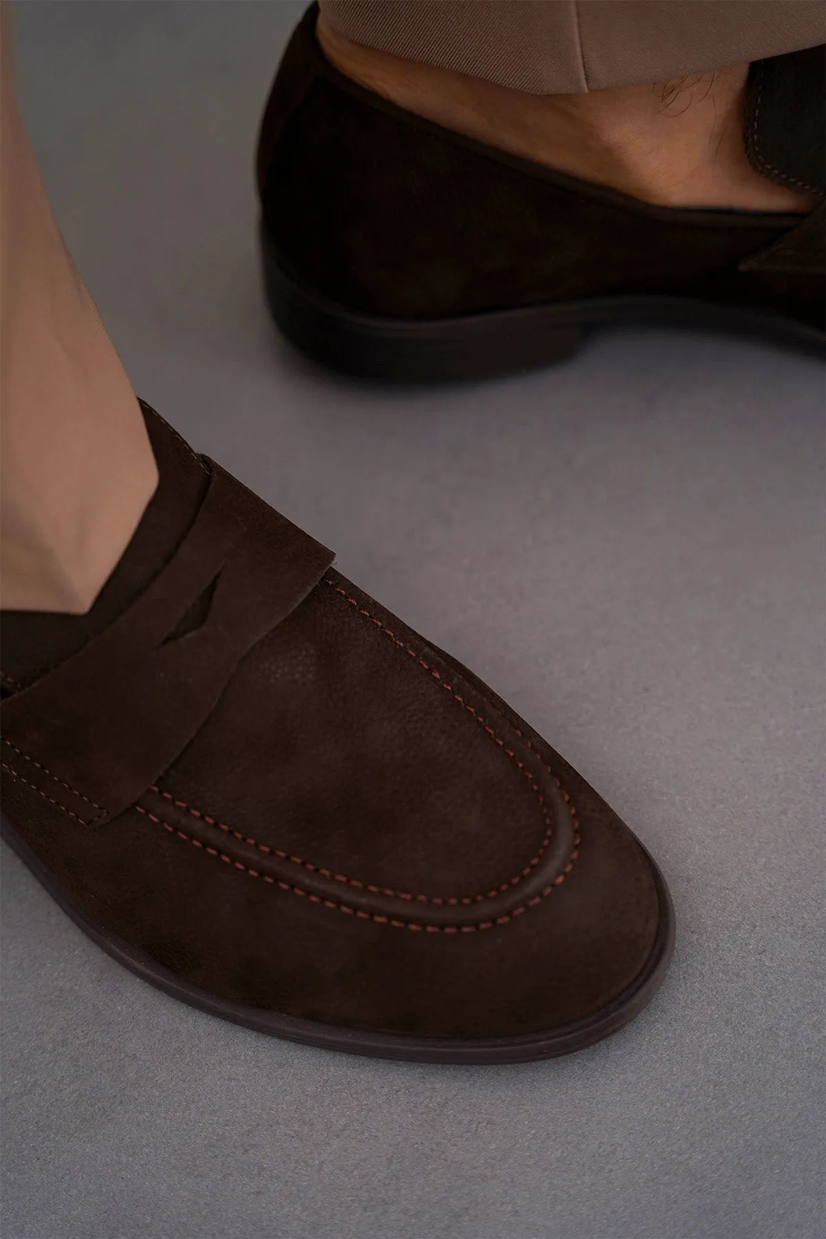 GENUINE NUBUCK LOAFERS