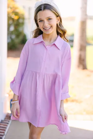 Girls: Let's Begin Pink Babydoll Dress