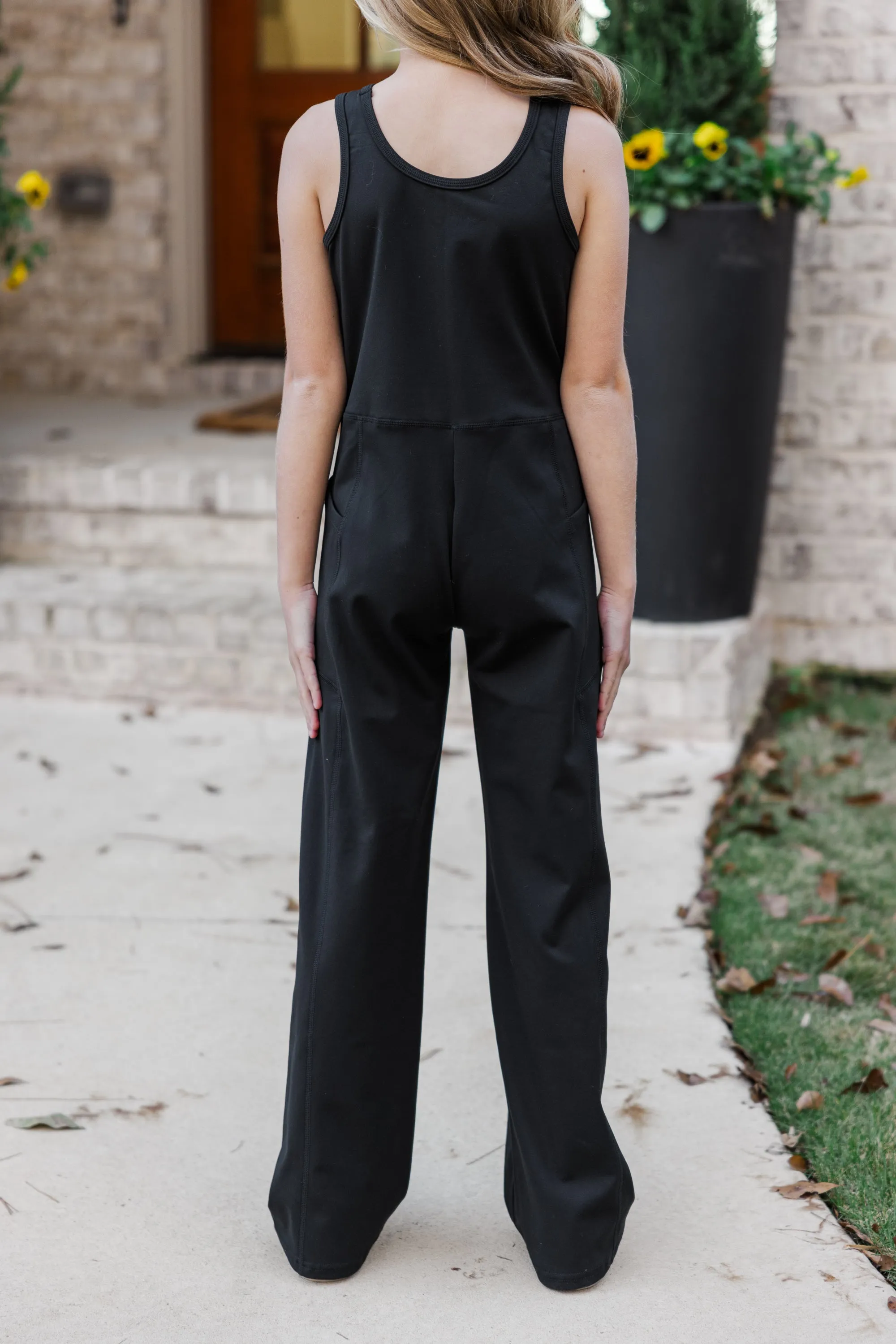 Girls: The Callie Black Jumpsuit