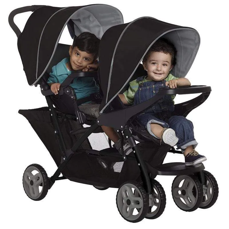 Graco Stadium Duo Tandem Stroller - Black/Grey