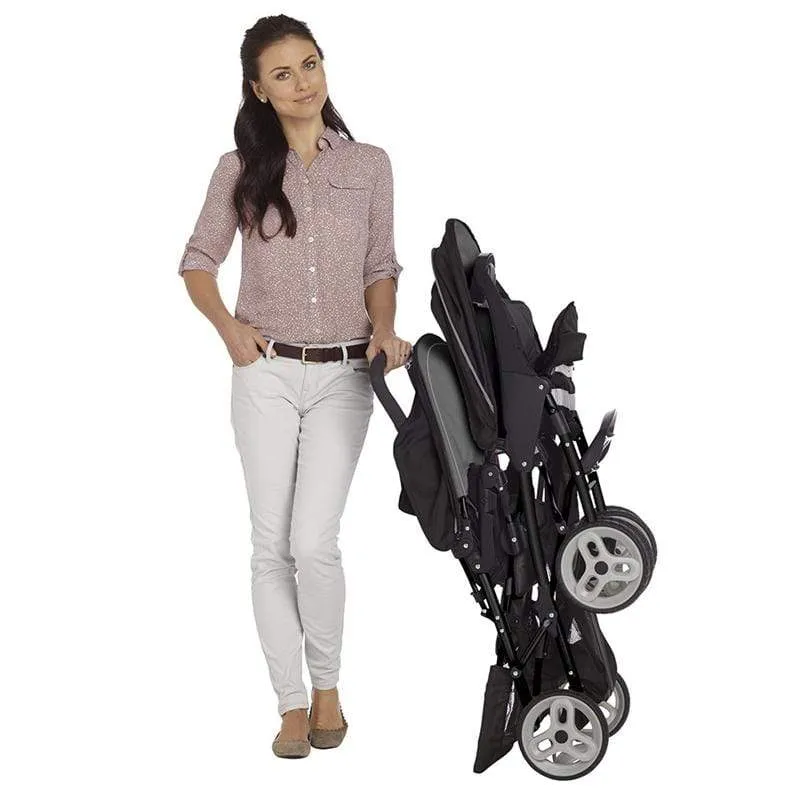 Graco Stadium Duo Tandem Stroller - Black/Grey