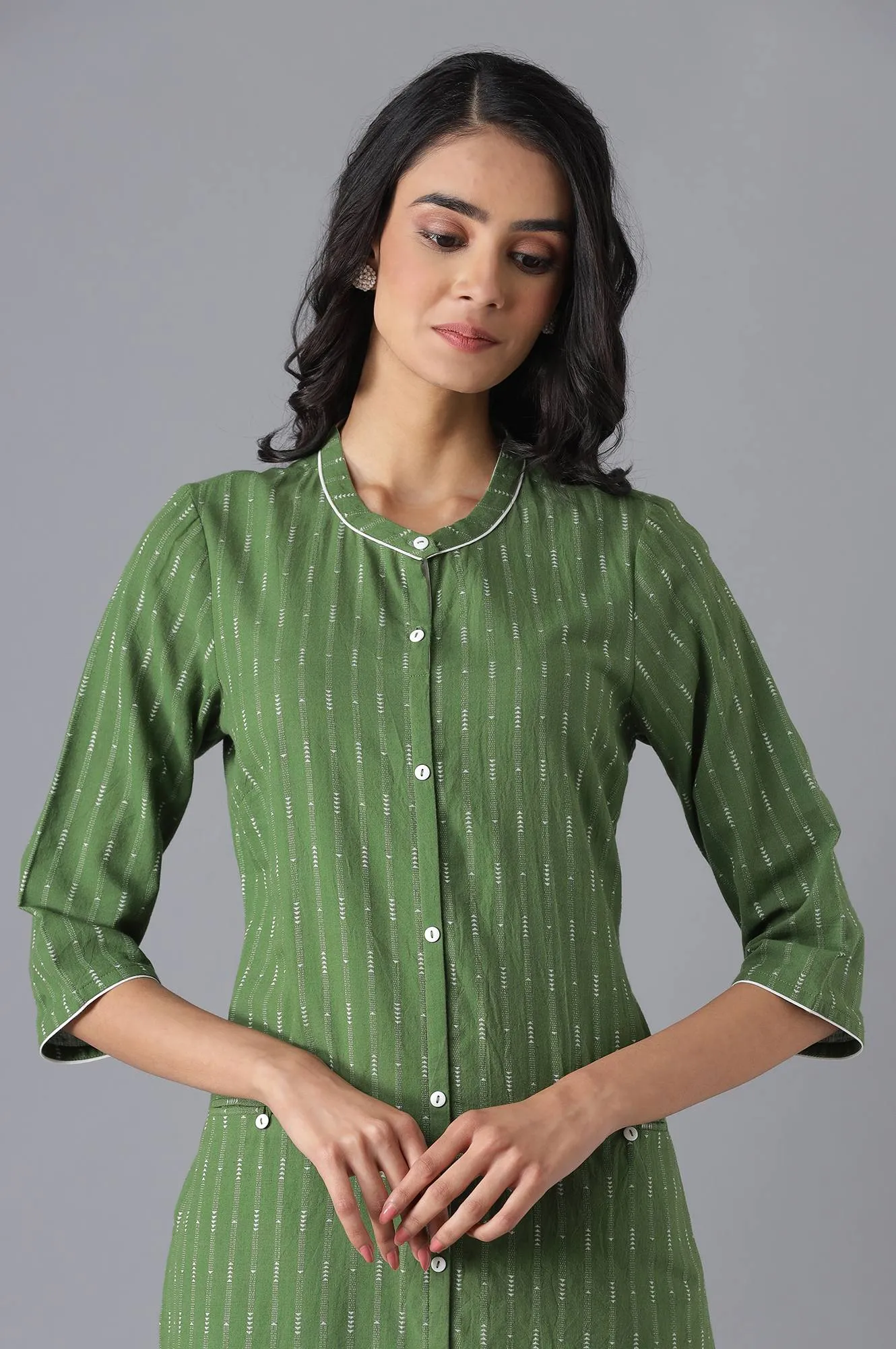 Green Casual kurta