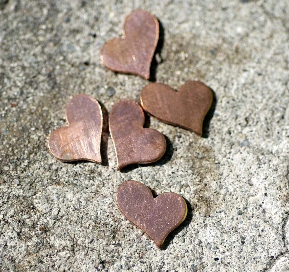 Heart Blank 10mm x 12.5mm Cutout for Enameling Stamping Texturing Blanks