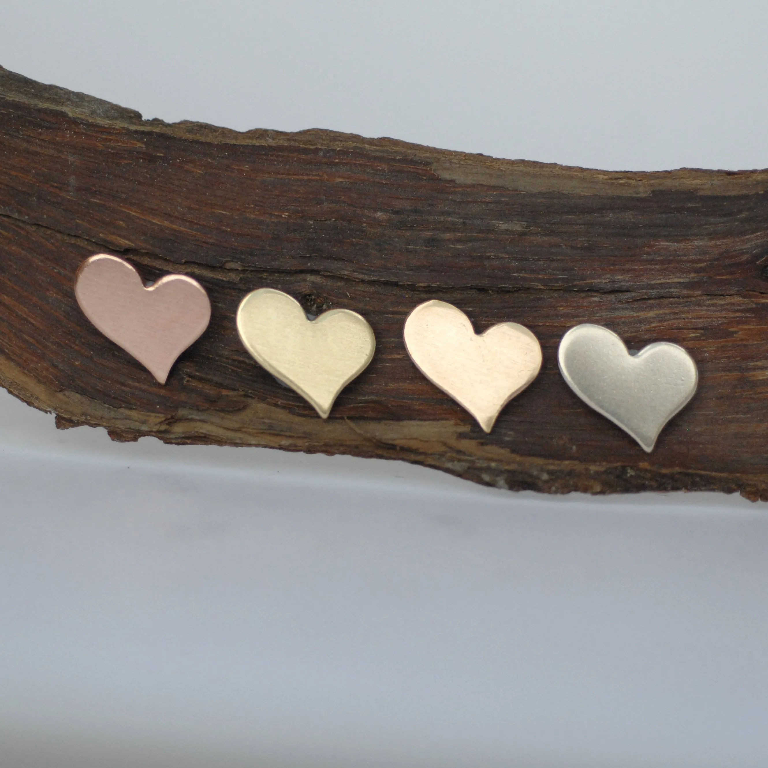 Heart Blank 10mm x 12.5mm Cutout for Enameling Stamping Texturing Blanks