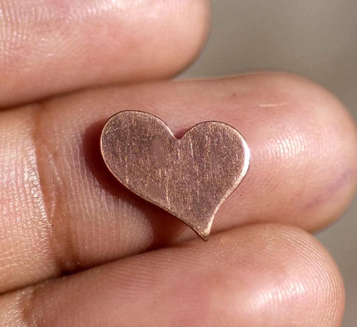 Heart Blank 10mm x 12.5mm Cutout for Enameling Stamping Texturing Blanks