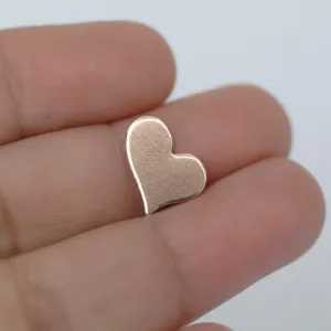 Heart Blank 10mm x 12.5mm Cutout for Enameling Stamping Texturing Blanks