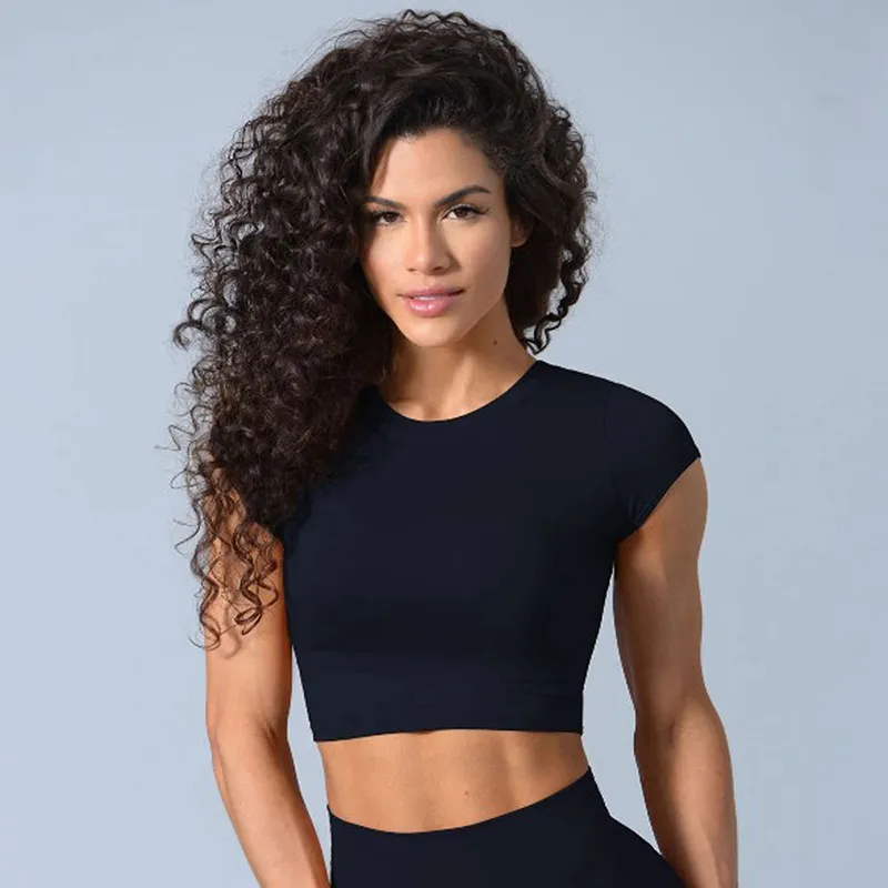 Jae Short Sleeve Seamless Crop Top