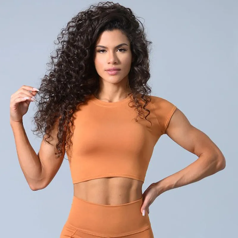 Jae Short Sleeve Seamless Crop Top