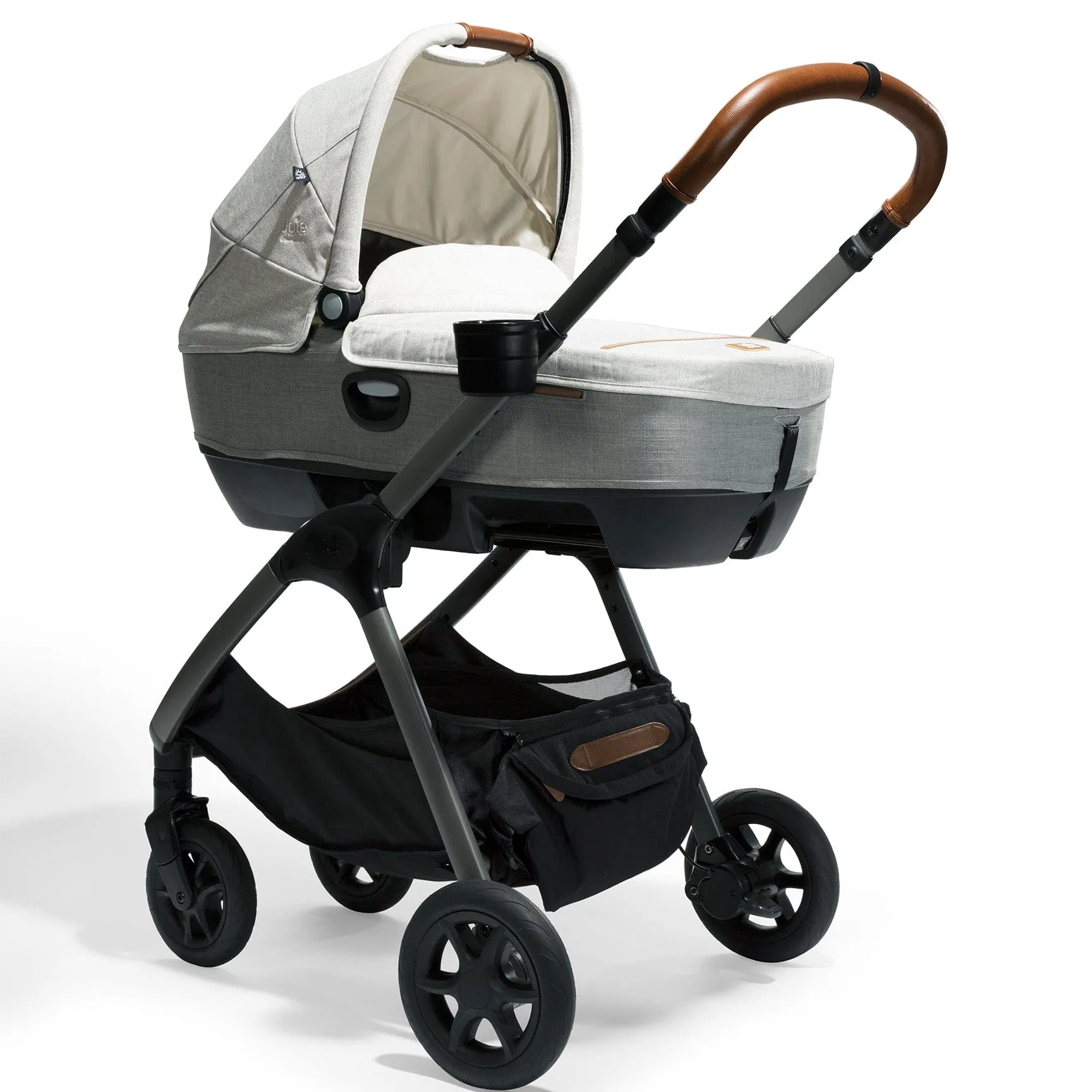 Joie Calmi Car Cot Bed & I-Base Encore in Oyster