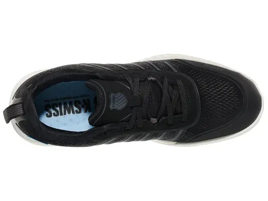 K-Swiss Men's Ultra Court Tie Court Shoe in Black/Snow White/Asphalt