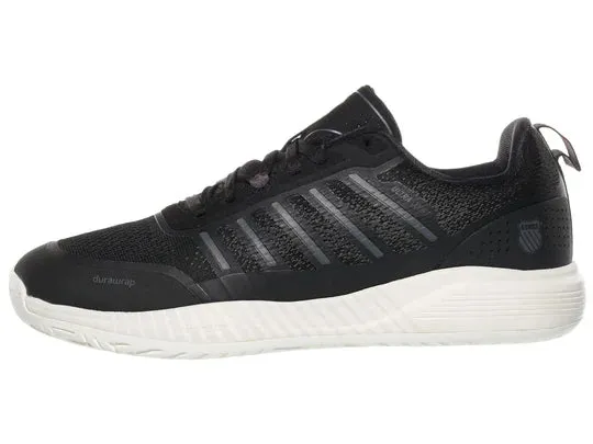 K-Swiss Men's Ultra Court Tie Court Shoe in Black/Snow White/Asphalt