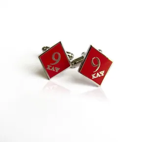 Kappa Alpha Psi 9 Klub Diamond Cufflinks