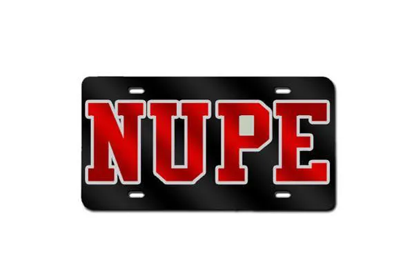 Kappa Alpha Psi NUPE License Plate (Black)
