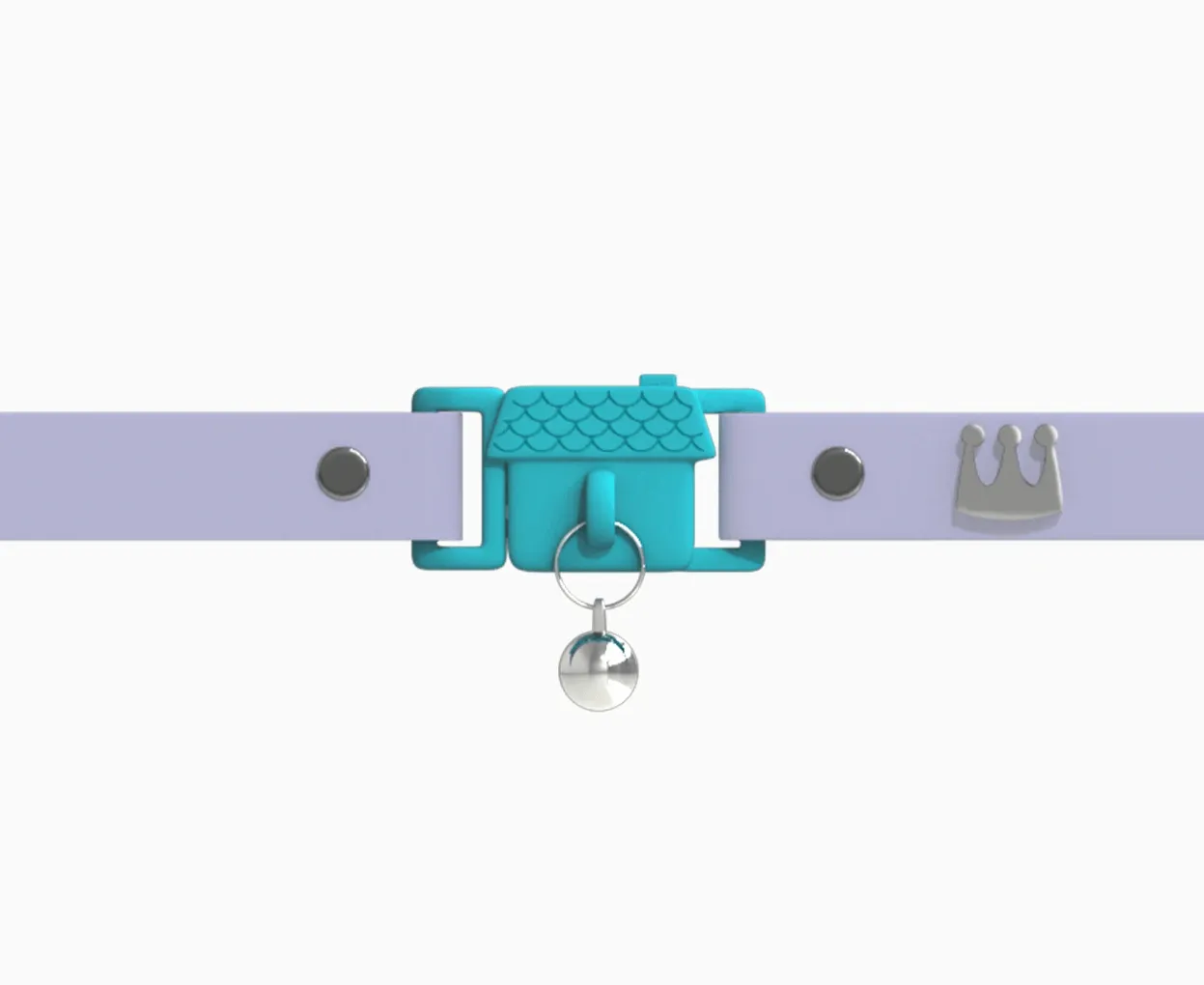 Kittyrama Violet Quick Release Silicone Cat Collar
