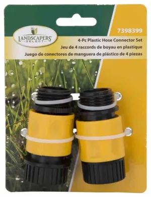 Landscapers Select 4-piece Plastic Hose Connector Set 3/4"