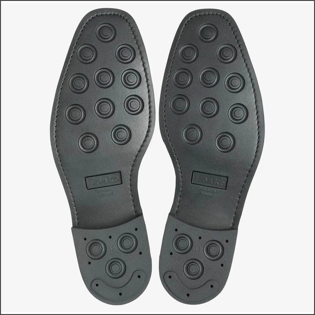 Loake 356 Black Saddle Loafer Shoe Size 11 Only/