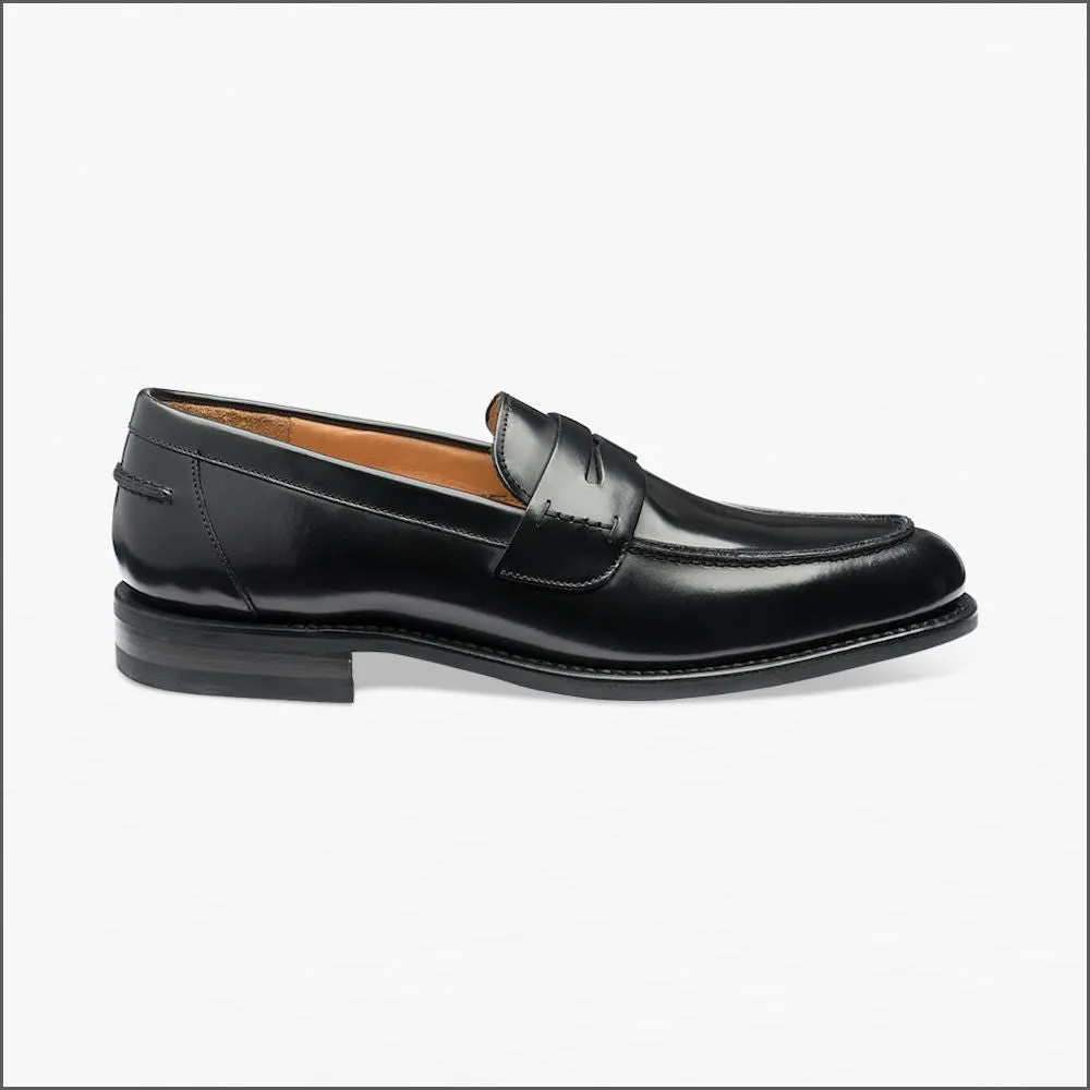 Loake 356 Black Saddle Loafer Shoe Size 11 Only/