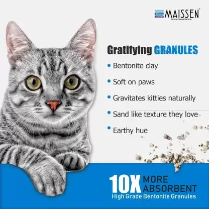 Maissen Bentonite Activated Classic Quick-Clumping Cat Litter, 5 Kgs