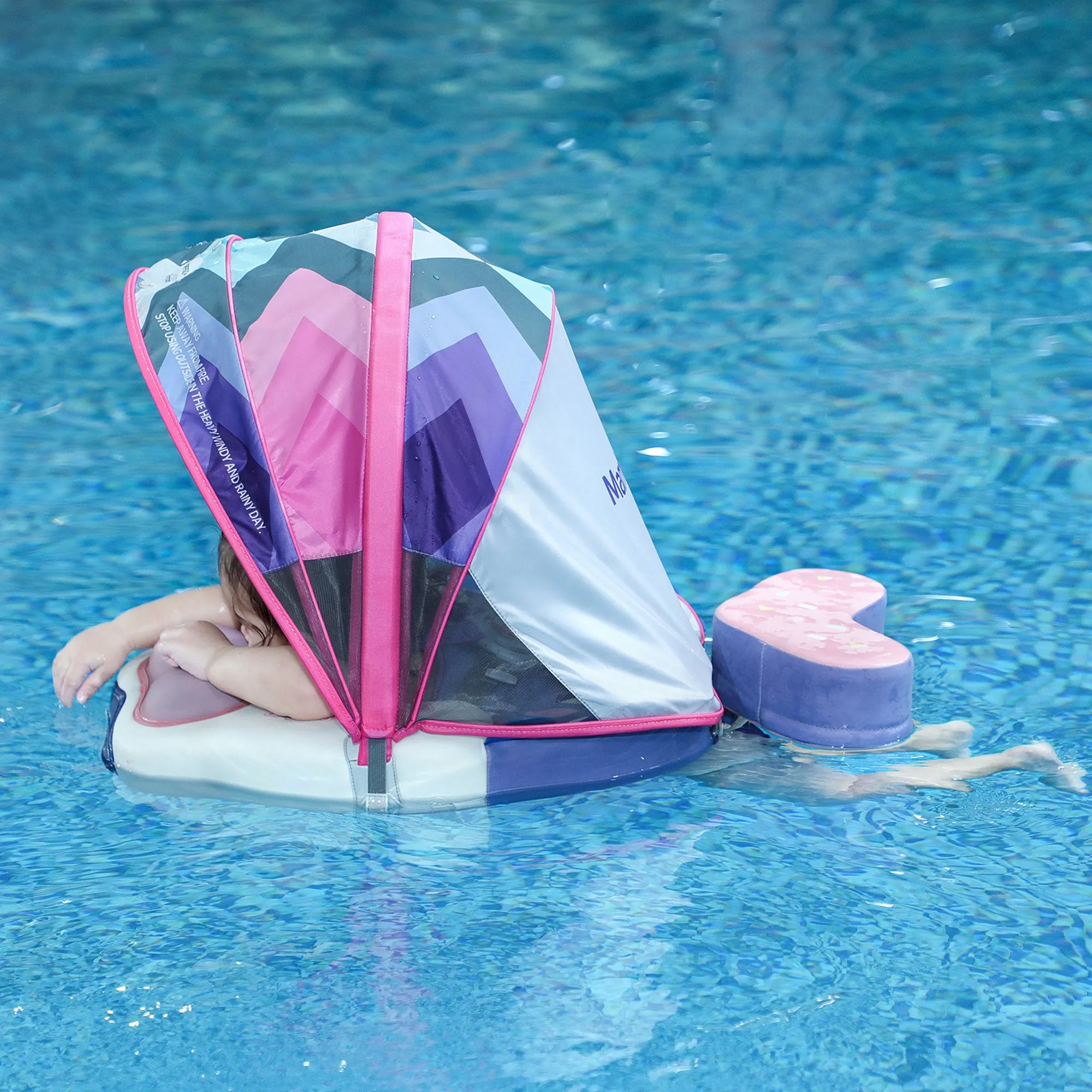Mambobaby Float with Canopy and Tail - Colorfish