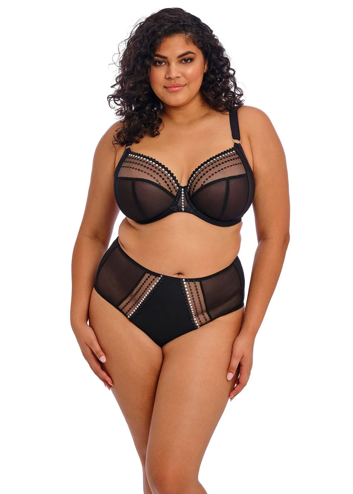 Matilda Plunge Lace Cup In Black - Elomi
