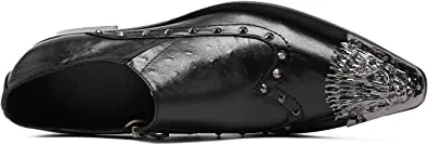 Men's Lion Toe Wingtip Western Loafers