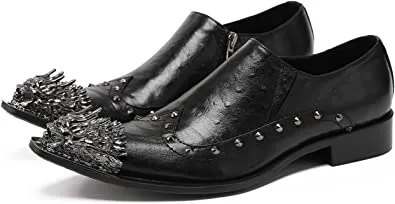 Men's Lion Toe Wingtip Western Loafers
