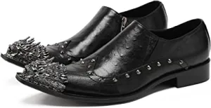 Men's Lion Toe Wingtip Western Loafers