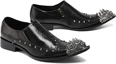 Men's Lion Toe Wingtip Western Loafers