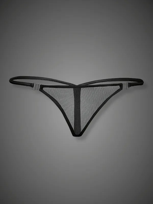 Mesh Clip Thong