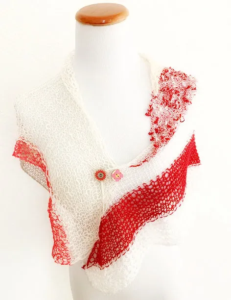 NEW! Lipstick & powder shawl pattern