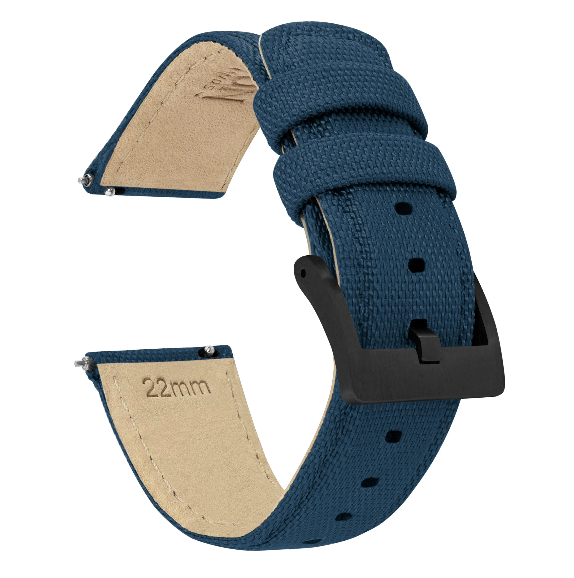 Omega Moonswatch Sailcloth Quick Release Navy Blue Watch Band